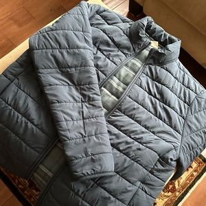 Fleece lined puffer jacket